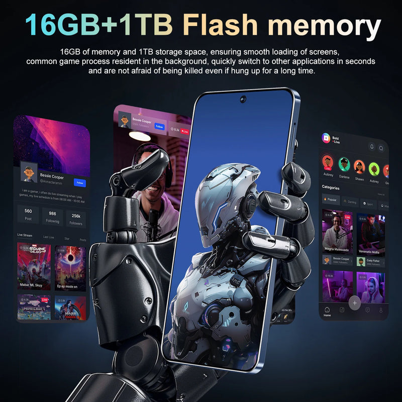 Smartphone GT20 Pro Original, Celular Versão Global, Snapdragon 8, Gen3, Androi