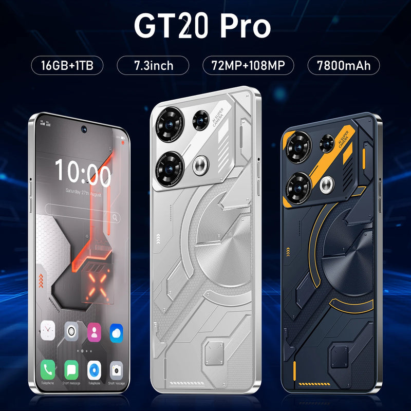 Smartphone GT20 Pro Original, Celular Versão Global, Snapdragon 8, Gen3, Androi