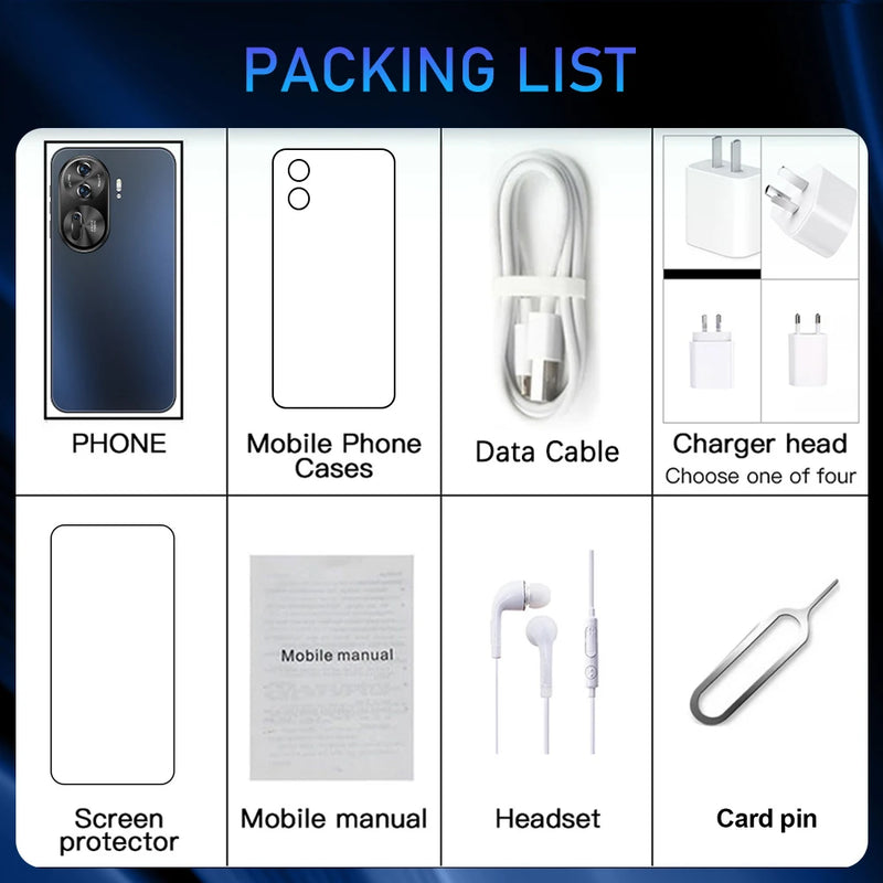 Smartphone Android OLED 5G Reno 11 Pro, Celular, Dimensão 9300, Bateria 6800mAh