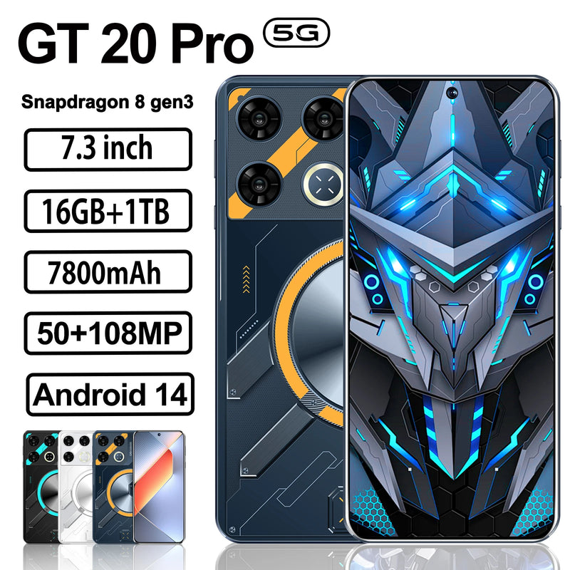 Smartphone GT20 Pro Original, Celular Versão Global, Snapdragon 8, Gen3, Androi