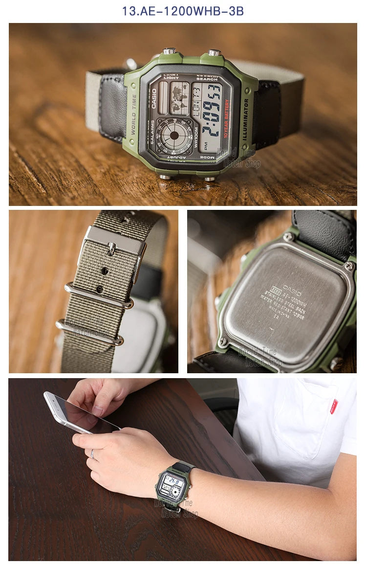 Casio assist g choque relógio masculino top marca de luxo led militar digital w