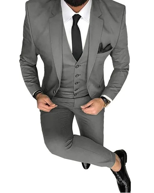 Ternos de casamento para noivo slim fit masculino, smoking de baile masculino, b