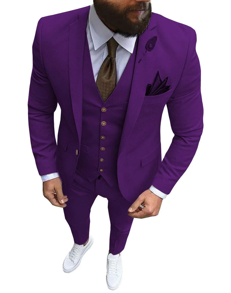 Ternos de casamento para noivo slim fit masculino, smoking de baile masculino, b