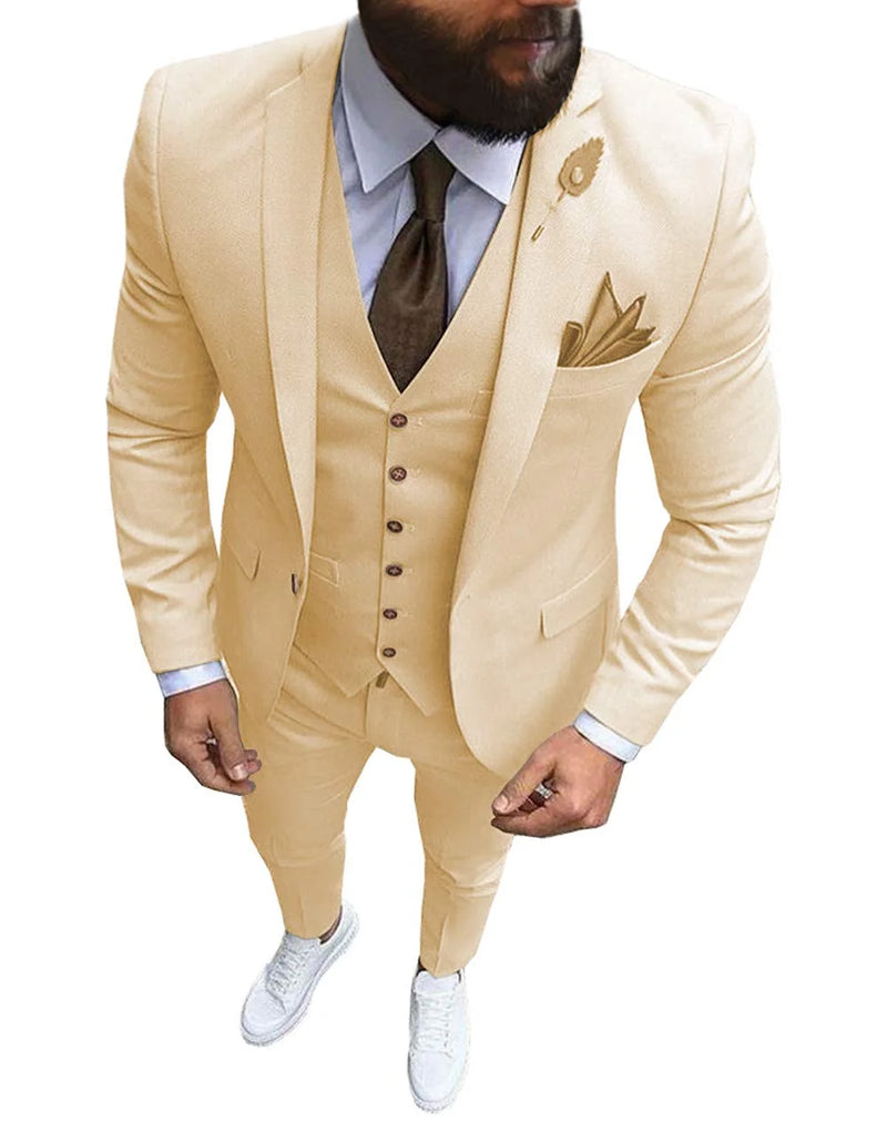 Ternos de casamento para noivo slim fit masculino, smoking de baile masculino, b