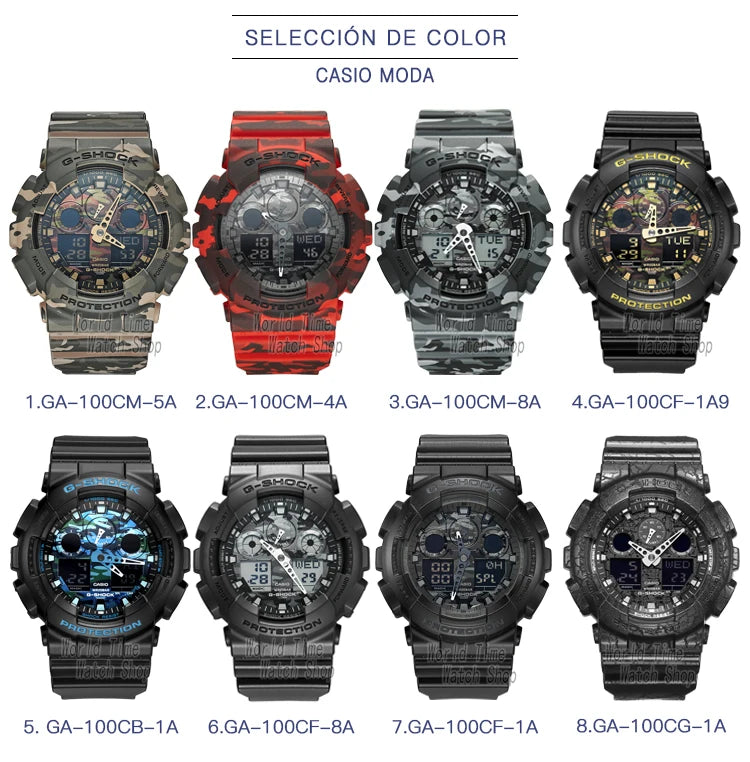 Casio assist g choque relógio masculino top marca de luxo led militar digital w