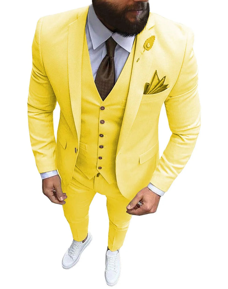 Ternos de casamento para noivo slim fit masculino, smoking de baile masculino, b