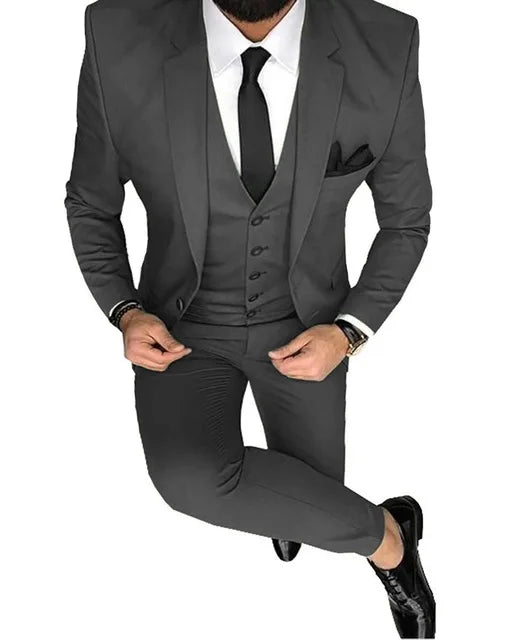 Ternos de casamento para noivo slim fit masculino, smoking de baile masculino, b