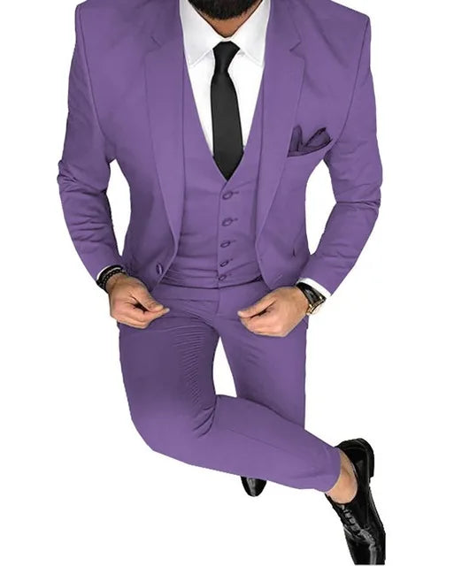Ternos de casamento para noivo slim fit masculino, smoking de baile masculino, b