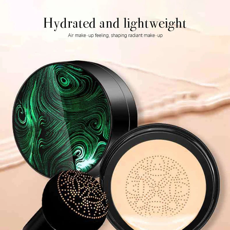 BB Cream-Air Cushion Foundation, cabeça de cogumelo, impermeável, iluminar, Fa