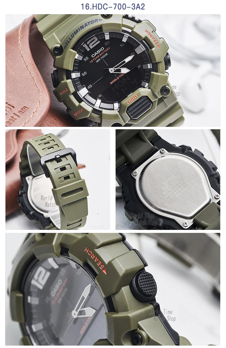 Casio assist g choque relógio masculino top marca de luxo led militar digital w