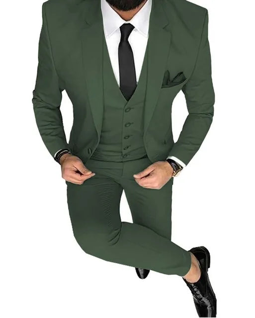 Ternos de casamento para noivo slim fit masculino, smoking de baile masculino, b