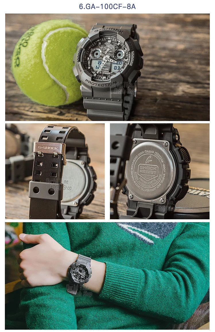 Casio assist g choque relógio masculino top marca de luxo led militar digital w