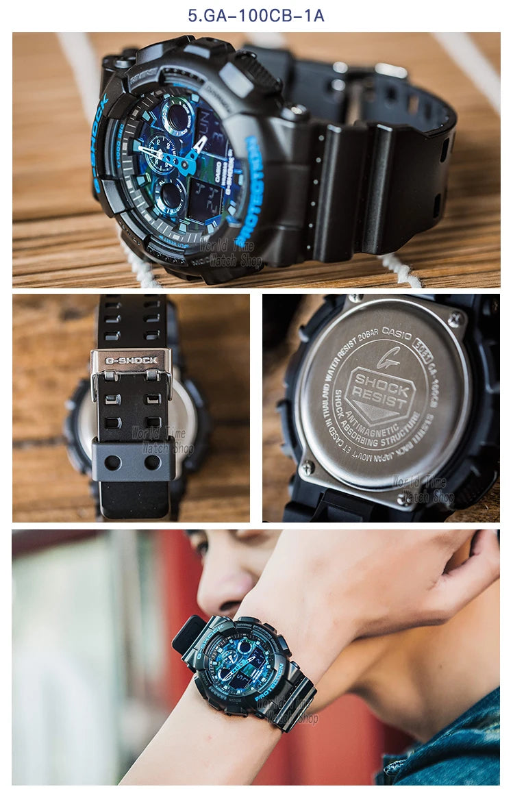 Casio assist g choque relógio masculino top marca de luxo led militar digital w