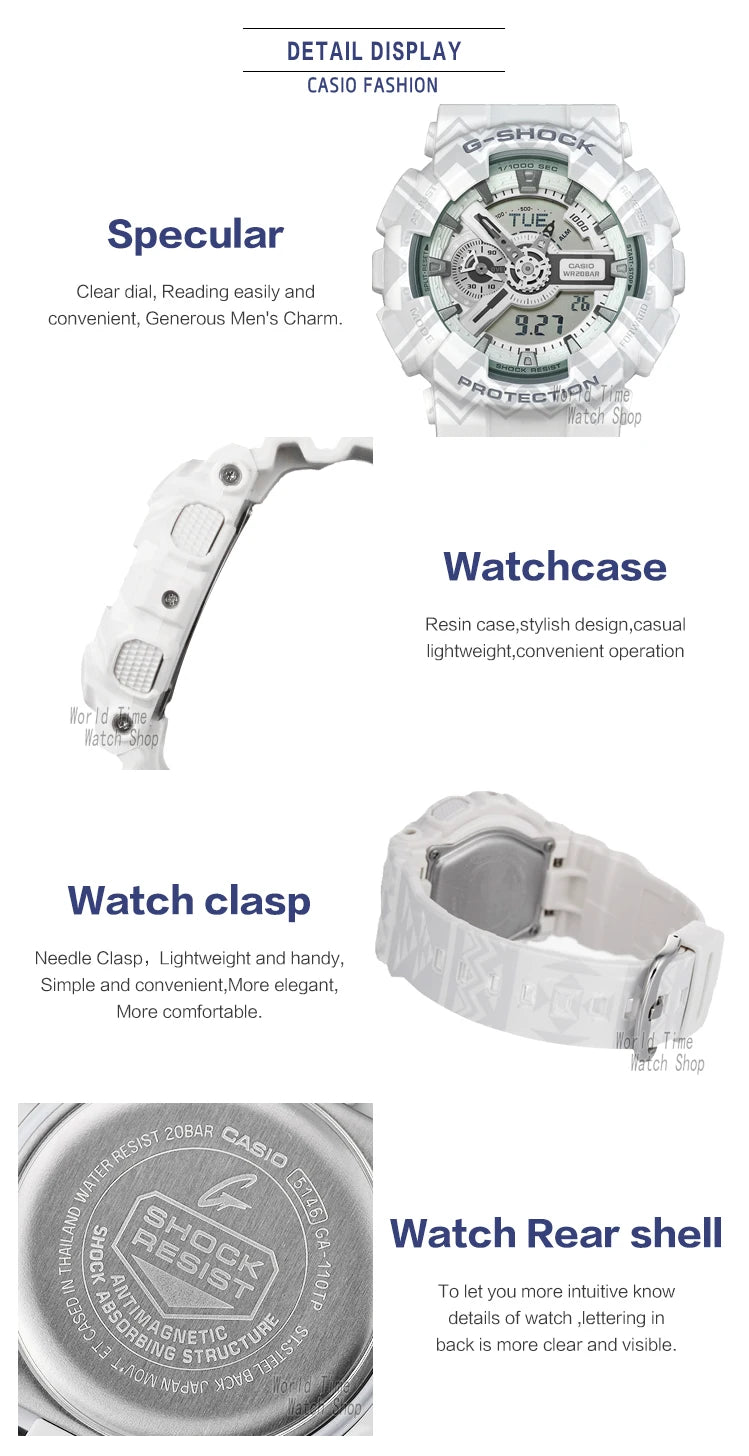 Relógio Casio Masculino g Shock Top Marca de Luxo Conjunto À Prova D &