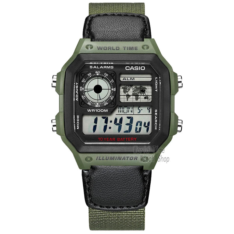 Casio assist g choque relógio masculino top marca de luxo led militar digital w