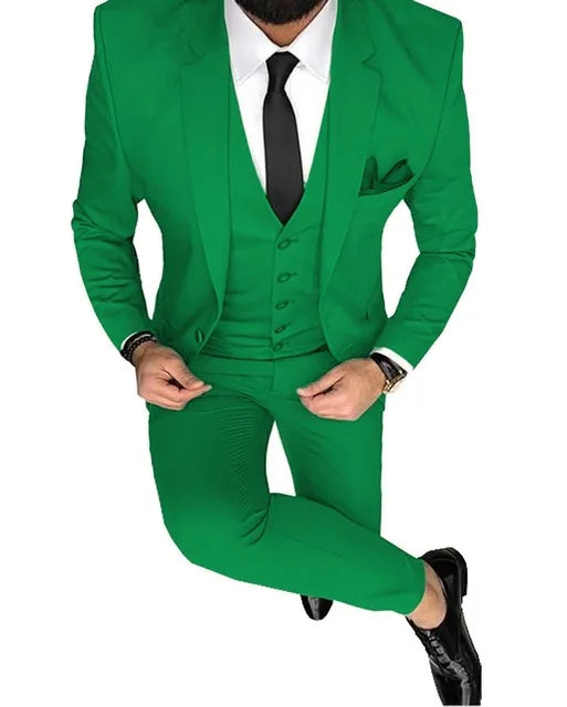 Ternos de casamento para noivo slim fit masculino, smoking de baile masculino, b