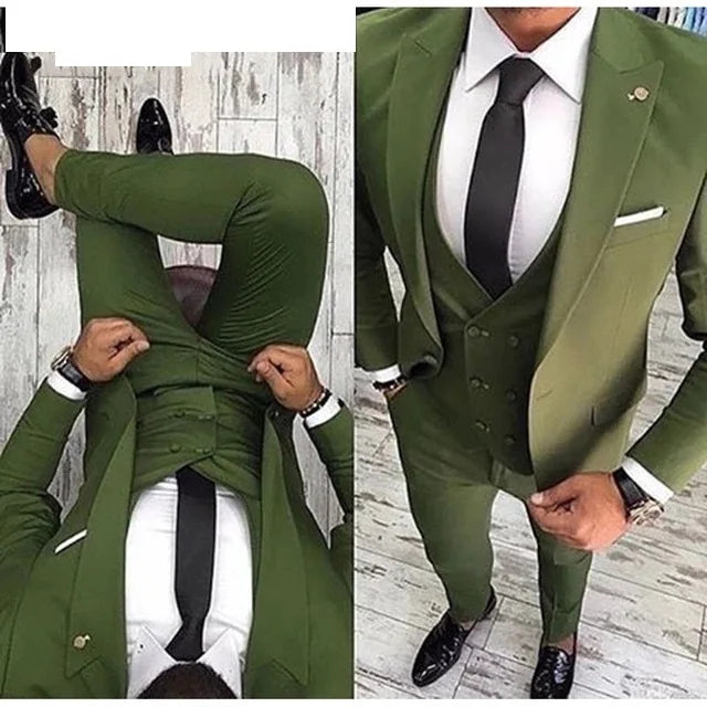 Ternos de casamento para noivo slim fit masculino, smoking de baile masculino, b