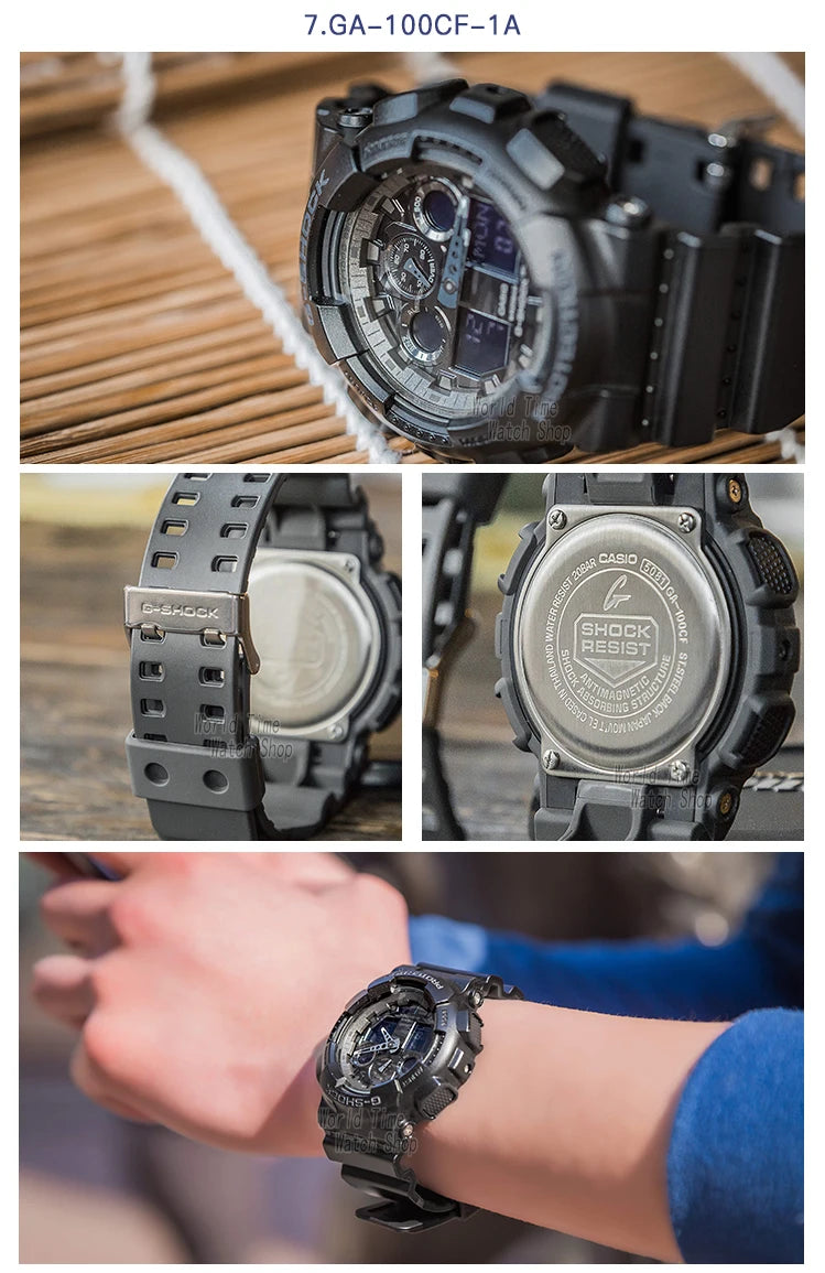 Casio assist g choque relógio masculino top marca de luxo led militar digital w