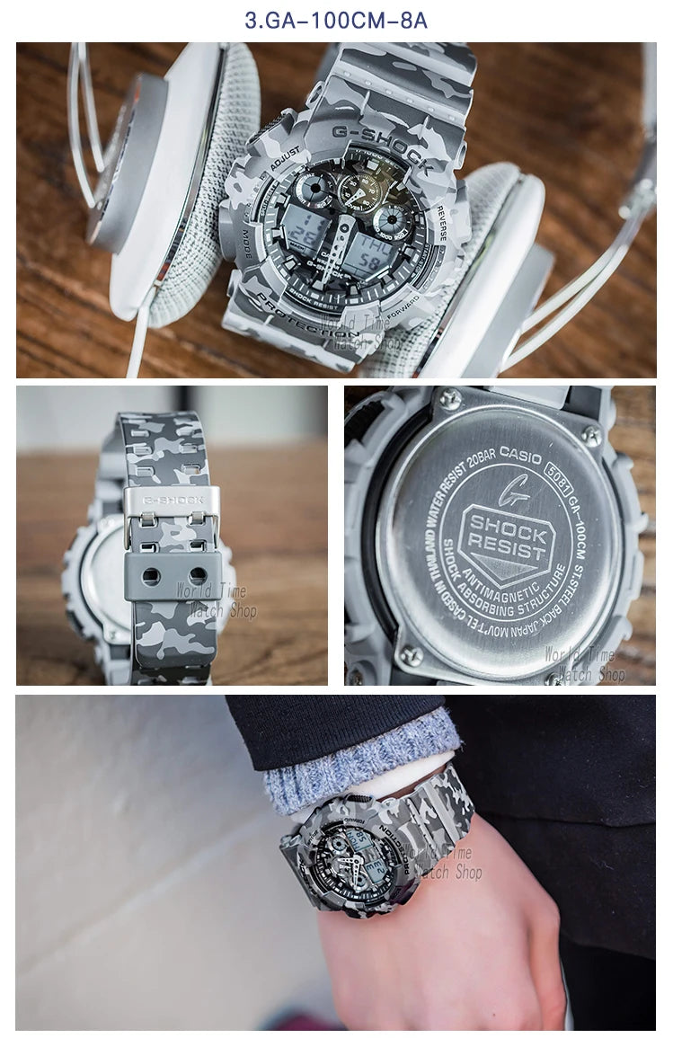 Casio assist g choque relógio masculino top marca de luxo led militar digital w