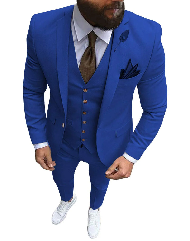 Ternos de casamento para noivo slim fit masculino, smoking de baile masculino, b