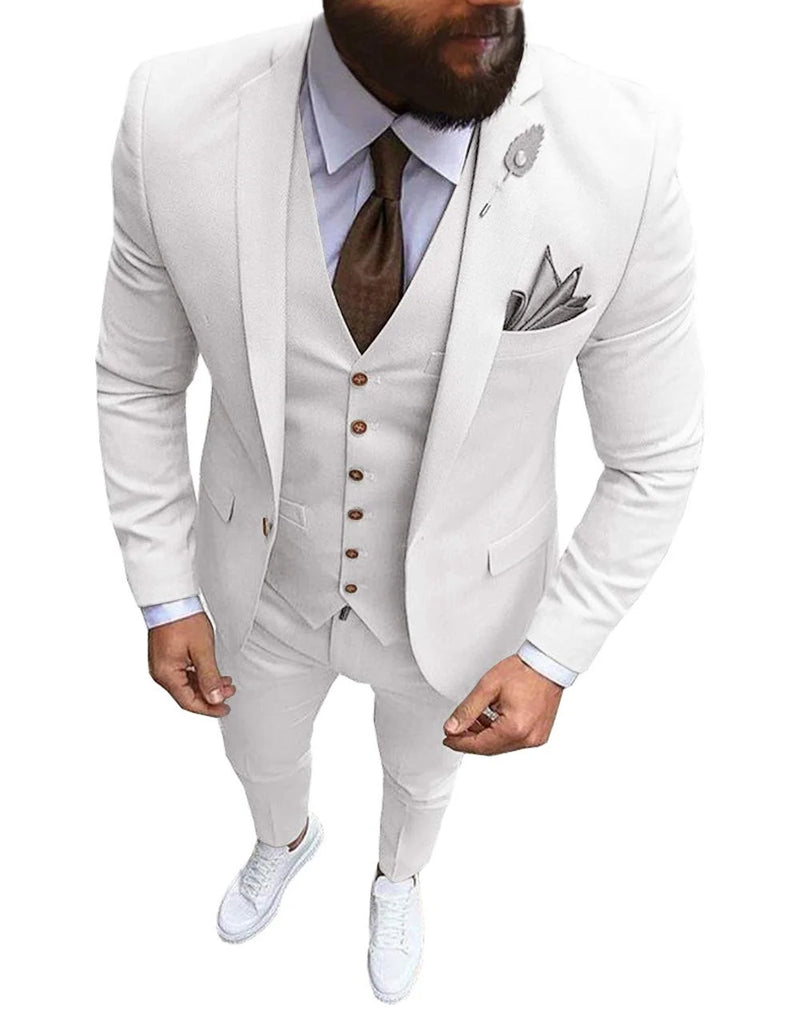 Ternos de casamento para noivo slim fit masculino, smoking de baile masculino, b