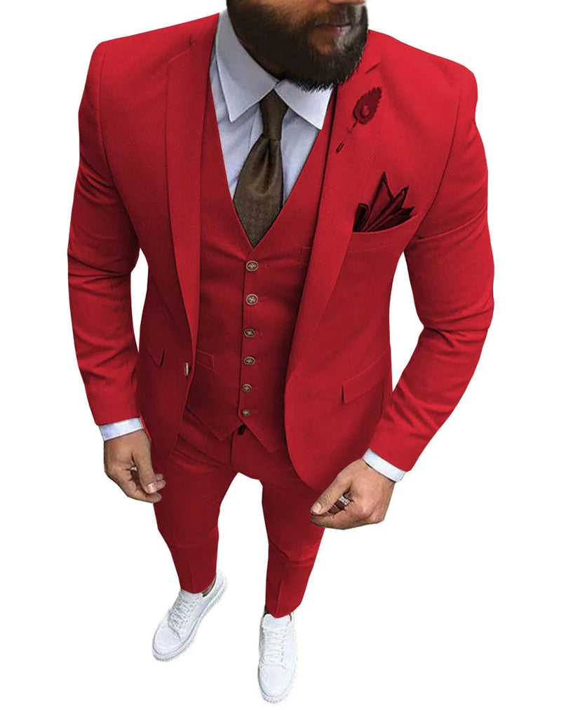 Ternos de casamento para noivo slim fit masculino, smoking de baile masculino, b