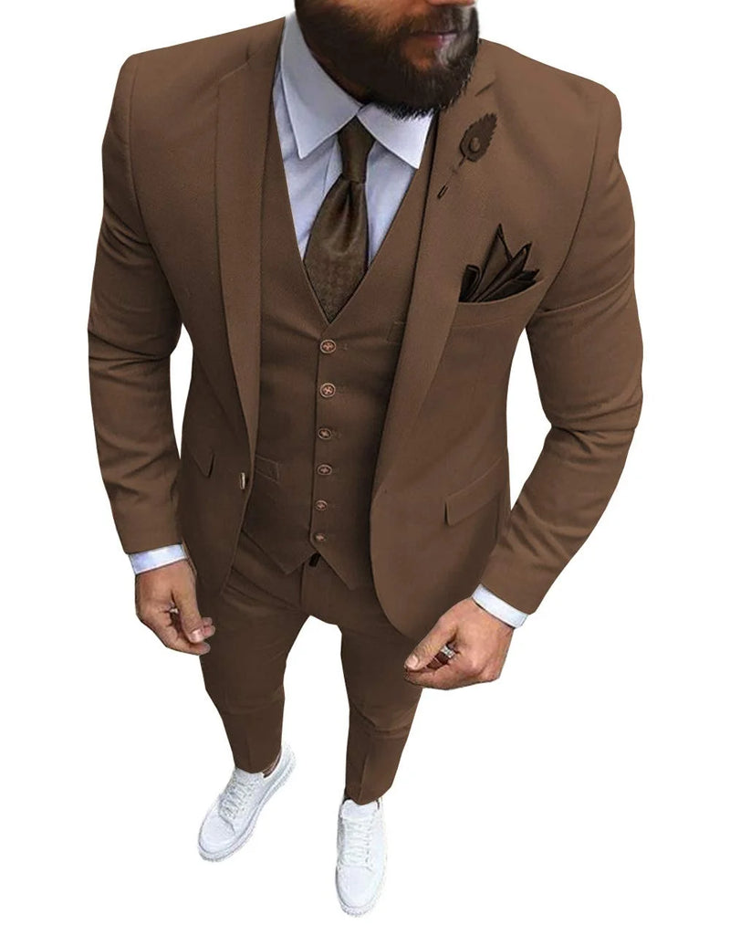 Ternos de casamento para noivo slim fit masculino, smoking de baile masculino, b