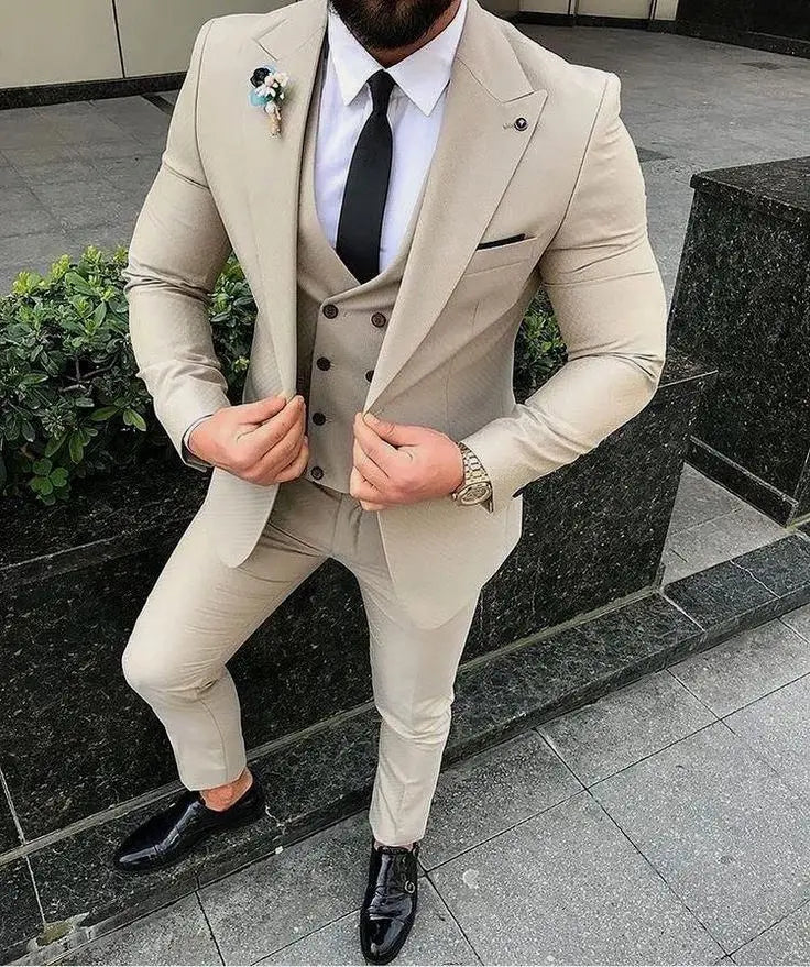Ternos de casamento para noivo slim fit masculino, smoking de baile masculino, b