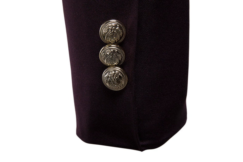 Casaco de blazer decorativo de botão masculino, jaqueta monocromática, slim fi