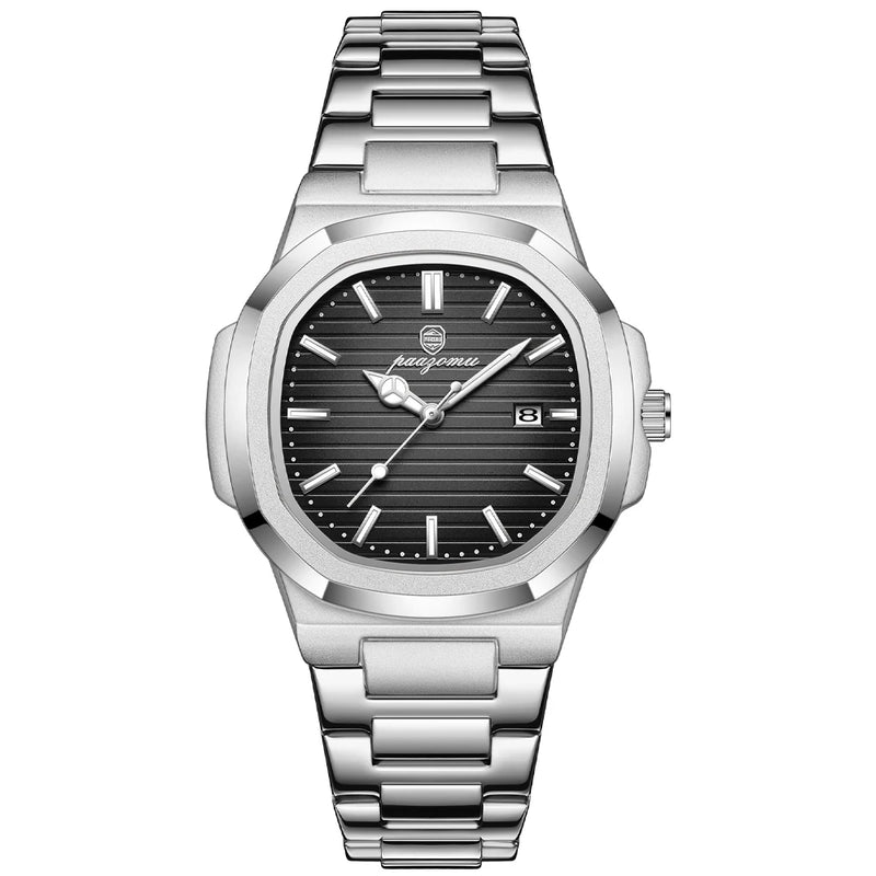 PAAZOMU-Relógio de pulso de luxo masculino, impermeável, luminoso, relógio da