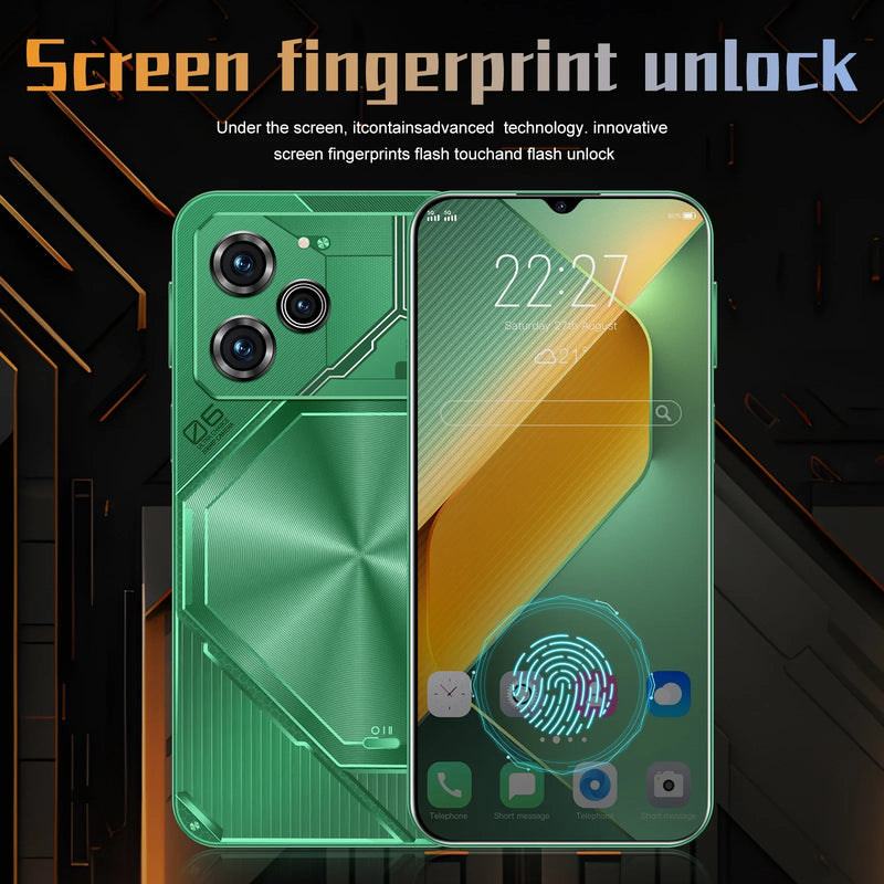 Smartphone Pova 6 Pro original Android 14, Telefone Desbloqueado, Celular, 5G HD