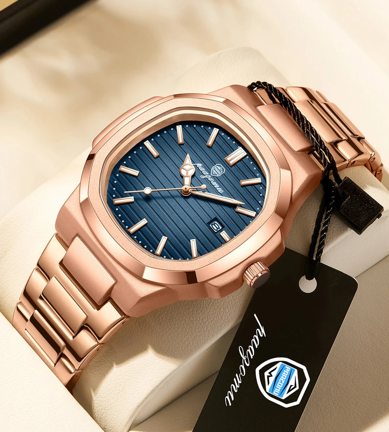 PAAZOMU-Relógio de pulso de luxo masculino, impermeável, luminoso, relógio da