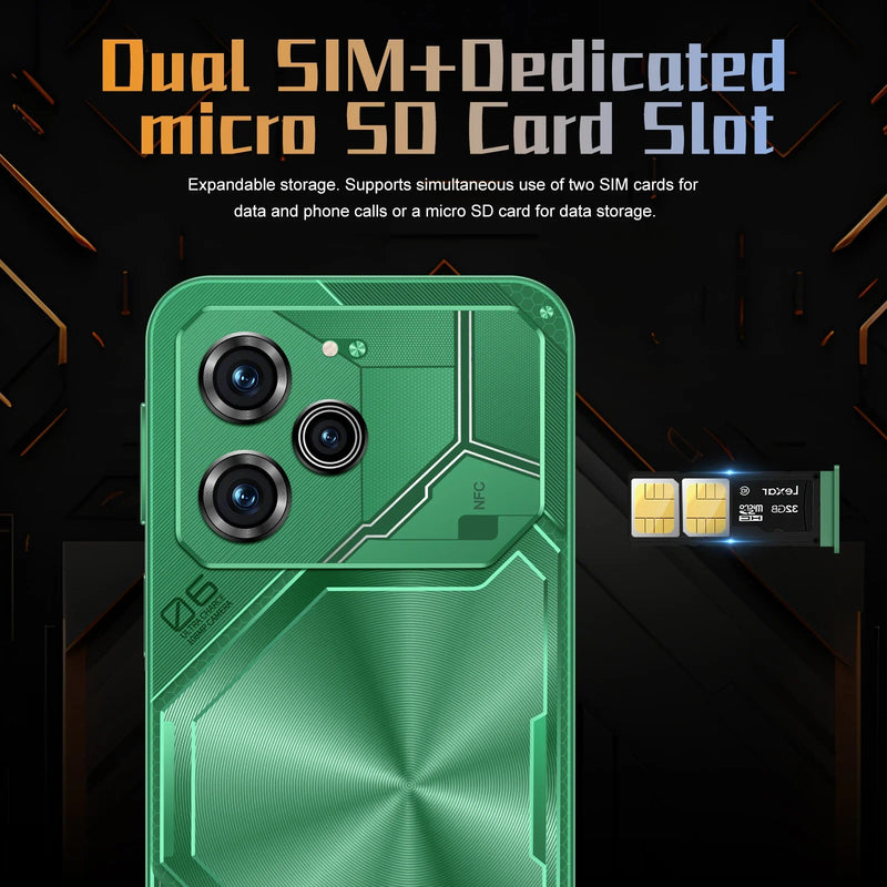 Smartphone Pova 6 Pro original Android 14, Telefone Desbloqueado, Celular, 5G HD