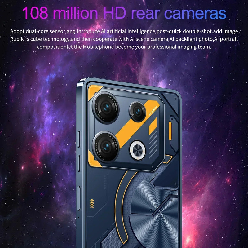 TEENO-Pova 8 Pro Smartphone, Celular, Celular, Dual SIM, NFC, Android 14, 5G, 7.