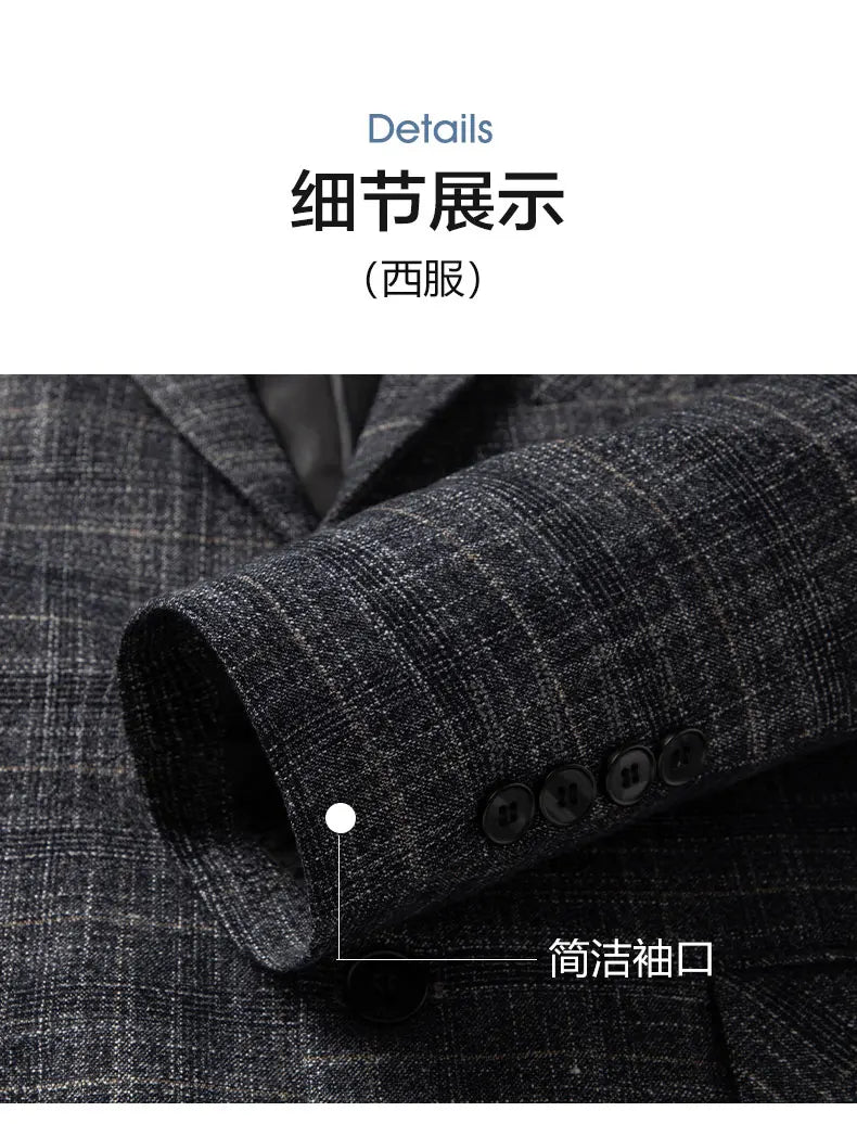 Blazer fino All-in-One masculino, versão coreana, tendência bonita, casual de