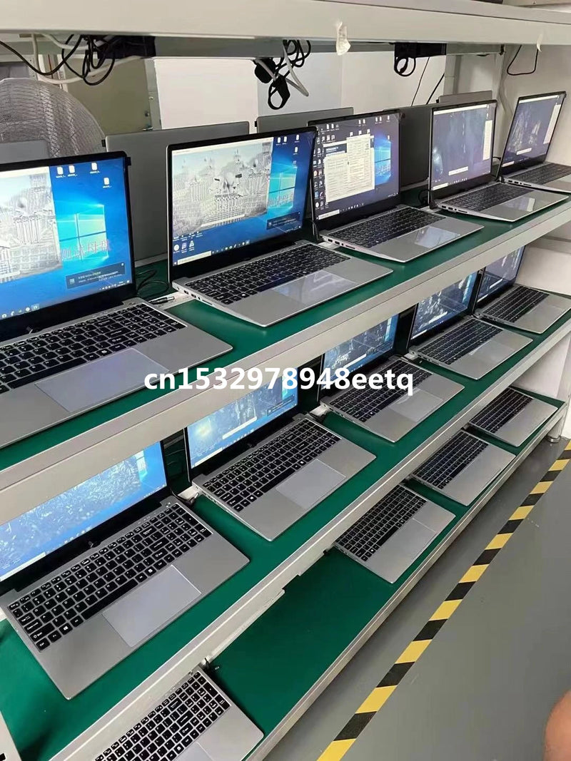 Laptop rosa com o Windows 10, Notebook Gaming, Intel Celeron J4125, 12 GB de RAM