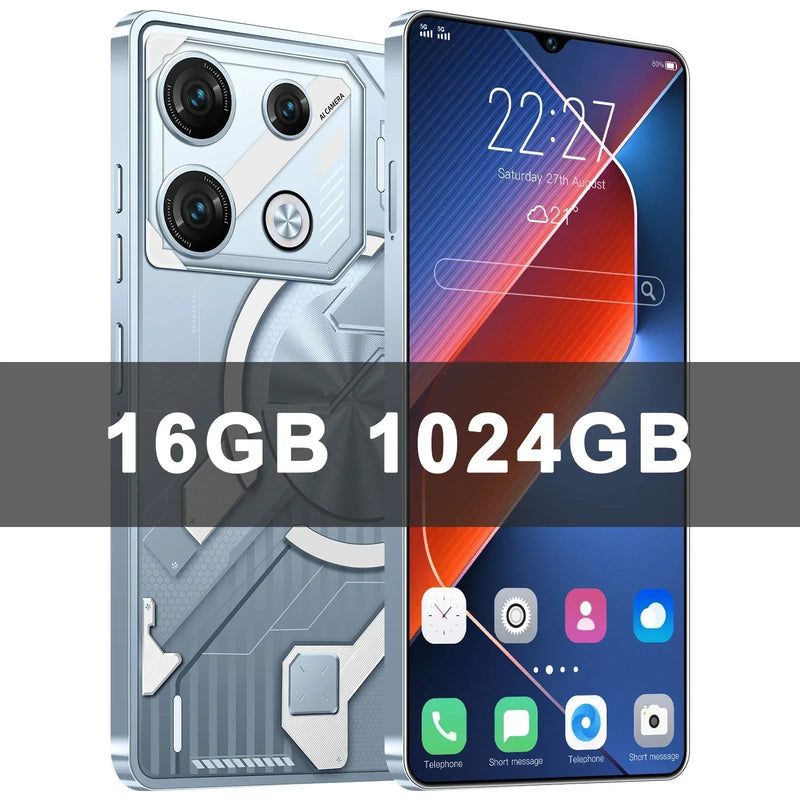 TEENO-Pova 8 Pro Smartphone, Celular, Celular, Dual SIM, NFC, Android 14, 5G, 7.