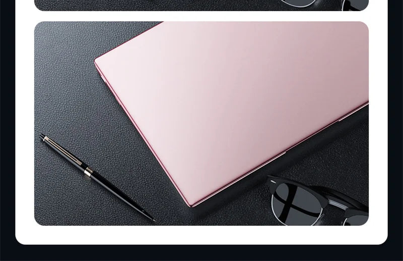 Laptop com moldura estreita, Celeron N5095, 32GB + 2048GB, Windows 11, desbloque