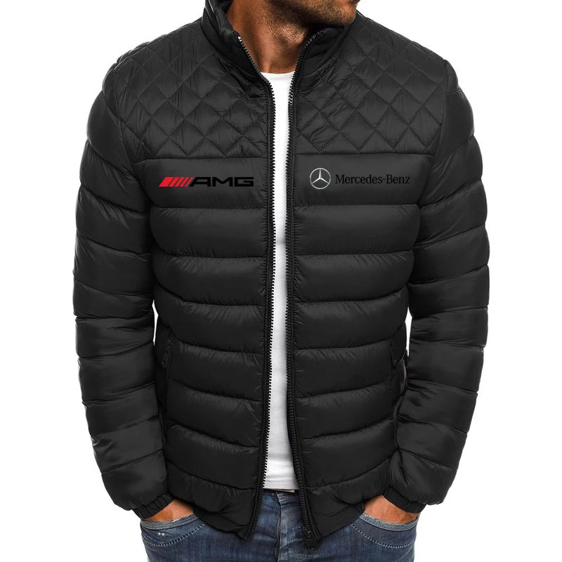2024 masculino e feminino mercedes benz motocicleta outono/inverno jaqueta quent
