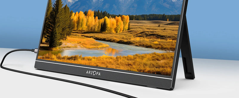 [produto no brasil] NOVO ARZOPA 15.6 inch Monitor Portátil FHD 1080P IPS USB-C