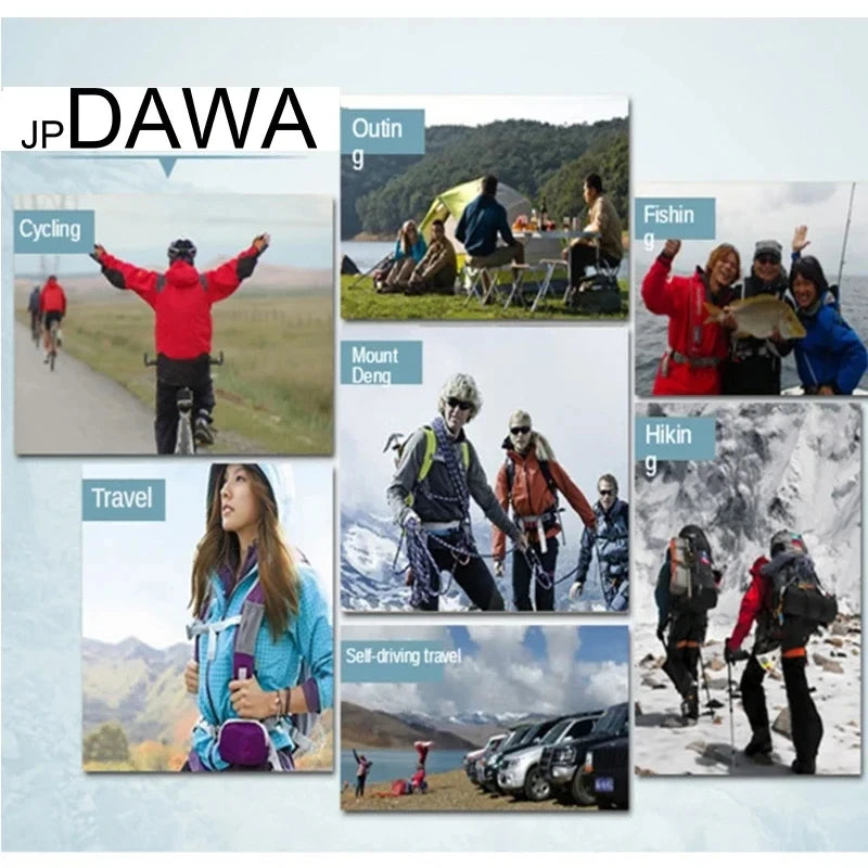 JP DAWA jaqueta de inverno masculina com capuz de penas de ganso terno de pesca