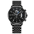 BELUSHI-Relógios de pulso quartzo impermeável masculino, cronômetro luminoso,