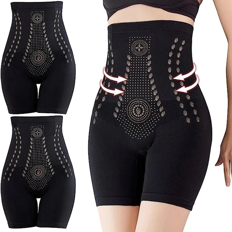 Calcinha Emagrecedora de Cintura Alta para Mulheres, Calção Controle Barriga,