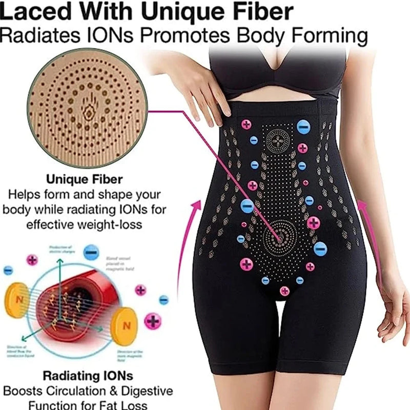 Calcinha Emagrecedora de Cintura Alta para Mulheres, Calção Controle Barriga,