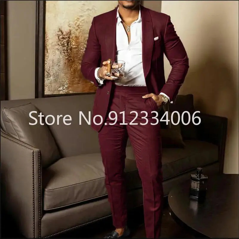 Terno de casamento marrom slim fit masculino, snoking para noivo, ternos masculi