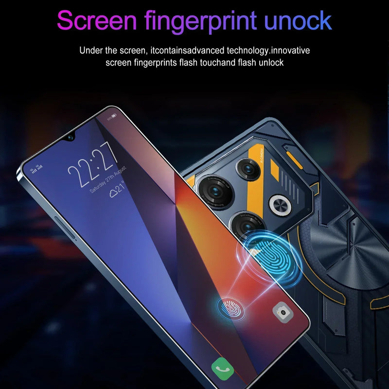 TEENO-Pova 8 Pro Smartphone, Celular, Celular, Dual SIM, NFC, Android 14, 5G, 7.