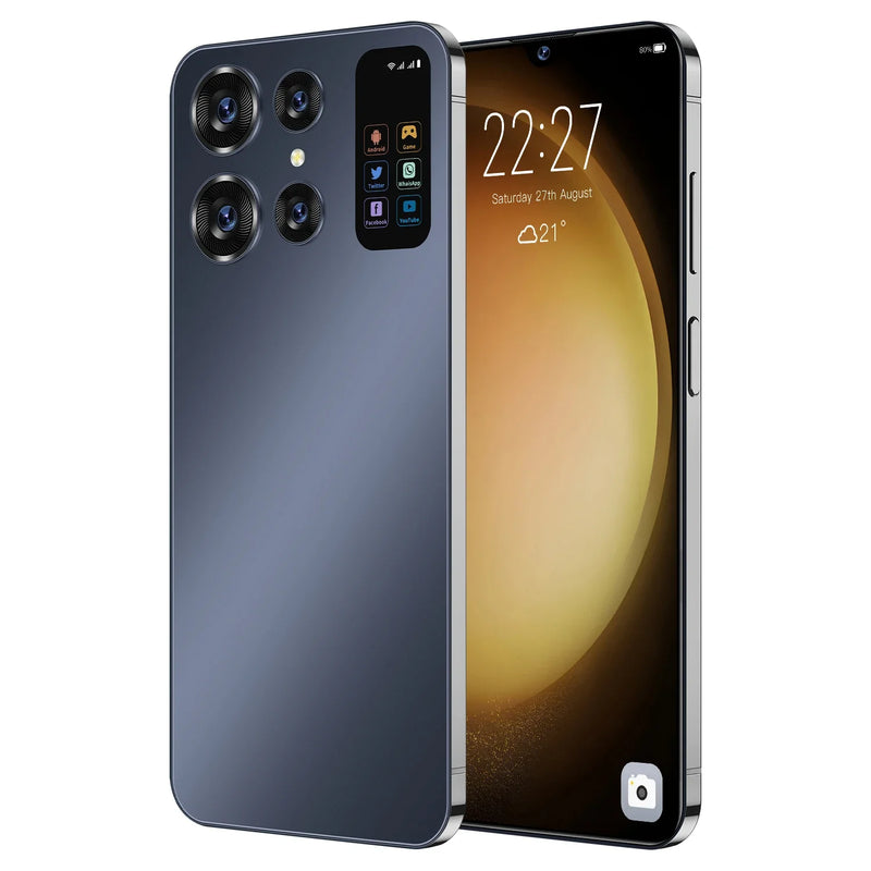 Smart Phone S24 Ultra 5G Android, HD, Tela Cheia, Face ID, 16GB + 1TB, Telemóve