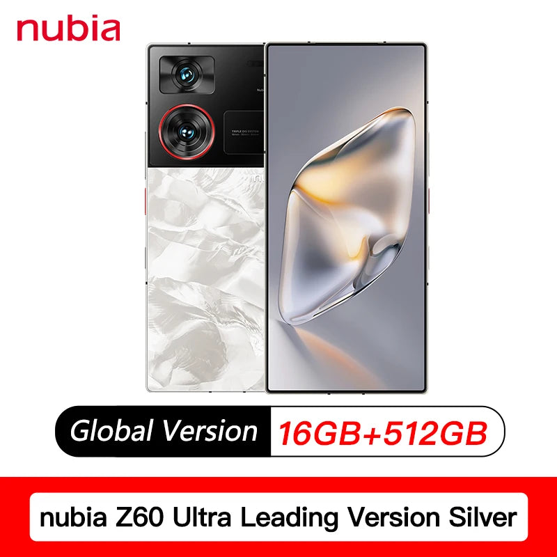 Versão global nubia z60 ultra versão líder 6.8 &quot;smartphone 5g snapdragon