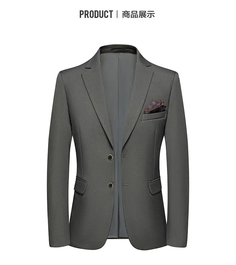 Blazer fino All-in-One masculino, versão coreana, tendência bonita, casual de
