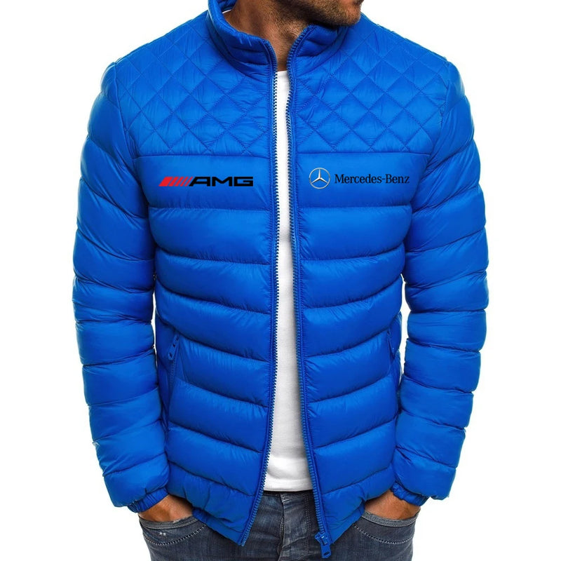 2024 masculino e feminino mercedes benz motocicleta outono/inverno jaqueta quent
